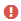 Point d'exclamation sur fond rouge.